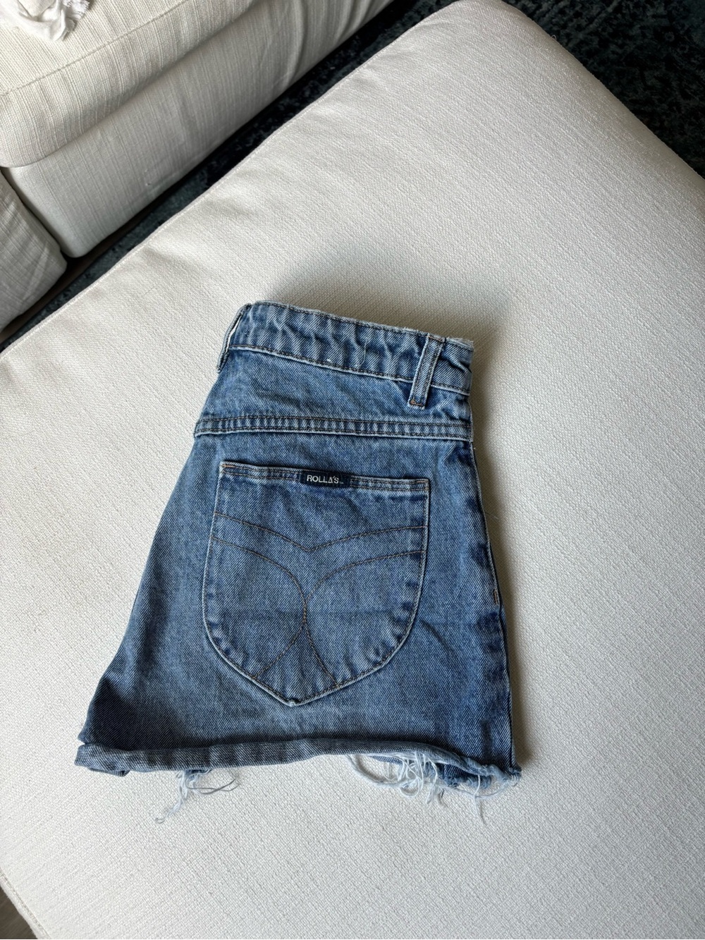 Rolla's denim duster shorts
